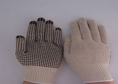 7 Gauge Bleached White Cotton Knit Gloves 7 - 11 Inches Size Skin - Friendly