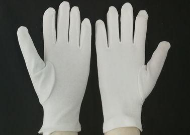 Yarn 32s Marching Band Gloves With Grip , Cotton Parade Gloves Three Stitches Lines