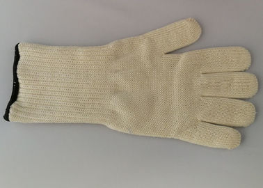 Industrial heat resistant oven gloves with fingers fire resistant Aramid Fiber Materials 100g / Piece Glove Weight