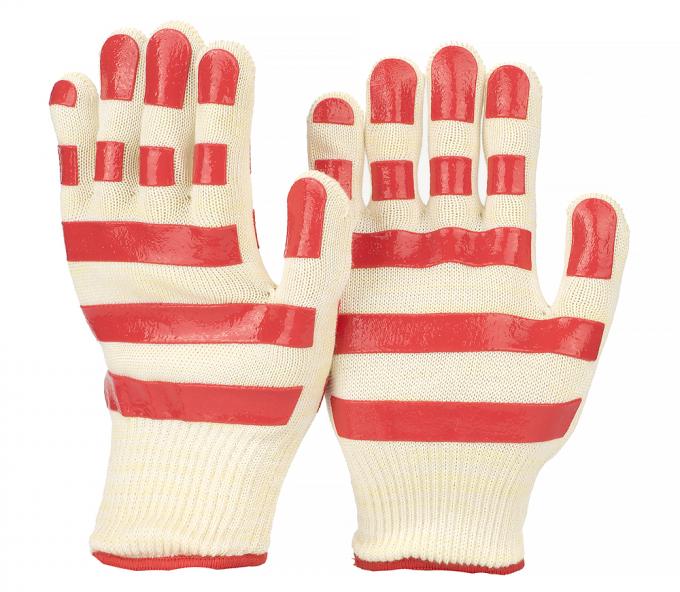 Gants résistants à la chaleur extrêmes de BBQ de fibre d'Aramid de gants de vente d'Amazone de gants chauds de gril