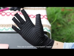 Gants de travail en coton trois points de suture lignes sur le dos longue durée de vie